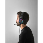 Thorne Headset RGB. Écouteurs avec câble de 2 m, microphone et lumières LED RVB en ABS – Image 7