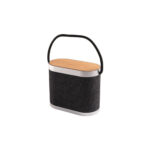 GUETTA. Enceinte portable de 5 W avec chargeur sans fil ultra-rapide de 15 W et autonomie de 2 h en bambou et PET recyclé (100 % rPET) – Image 3