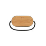 GUETTA. Enceinte portable de 5 W avec chargeur sans fil ultra-rapide de 15 W et autonomie de 2 h en bambou et PET recyclé (100 % rPET) – Image 2