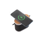 GUETTA. Enceinte portable de 5 W avec chargeur sans fil ultra-rapide de 15 W et autonomie de 2 h en bambou et PET recyclé (100 % rPET) – Image 5