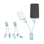 BERNERS. Câble USB 6-en-1 ultra-rapide en PET recyclé (100 % rPET)