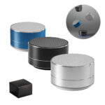 FLOREY. Enceinte portable 3W avec 3h d'autonomie en aluminium recyclé (100 % rAL) et d'ABS (100 % rABS)