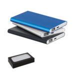 MARCET. Power bank Slim de 4 000 mAh en aluminium recyclé (100% rAL) et ABS recyclé (100 % rABS)