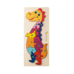 DIPLODOCO. Puzzle en forme de dinosaure en contreplaqué de pin – Image 2