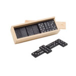 MIGUEL. Jeu de dominos dans une boîte en bois avec couvercle – Image 2