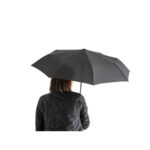 RIVER. Parapluie pliable en polyester recyclé (100% rPET) 190T pongé à ouverture et fermeture automatiques – Image 6