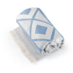MALEK. Serviette de toilette multifonctionnelle et de bain (350g/m²) en coton léger et résistant (85%) et en coton recyclé (15%) – Image 10