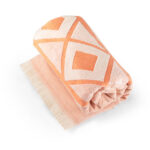 MALEK. Serviette de toilette multifonctionnelle et de bain (350g/m²) en coton léger et résistant (85%) et en coton recyclé (15%) – Image 25