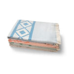 MALEK. Serviette de toilette multifonctionnelle et de bain (350g/m²) en coton léger et résistant (85%) et en coton recyclé (15%) – Image 4
