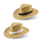 JEAN POLI. Chapeau de paille naturel