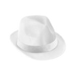 MANOLO POLI. Chapeau en PP avec ruban en polyester blanc – Image 5