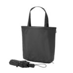 SKYLAR. Parapluie 2 en 1 avec sac shopping en polyester recyclé inclus – Image 3