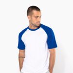 Baseball > t-shirt bicolore manches courtes