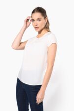 Blouse crêpe manches courtes femme – Image 3