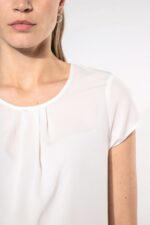 Blouse crêpe manches courtes femme – Image 7