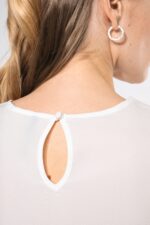 Blouse crêpe manches courtes femme – Image 5