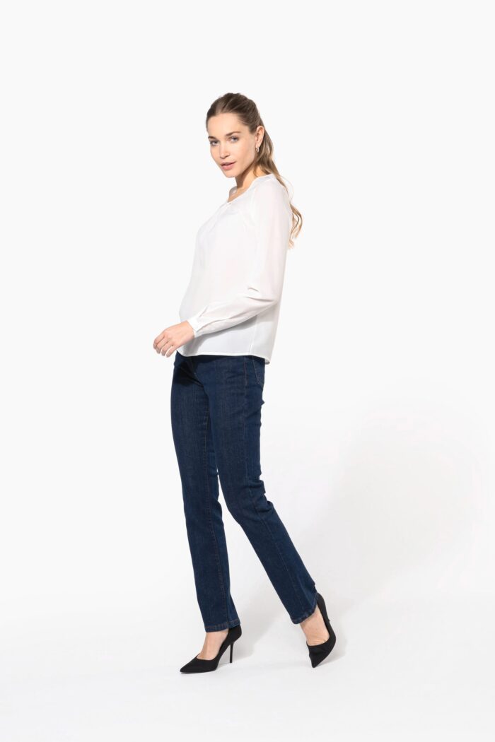 Blouse crêpe manches longues femme – Image 7