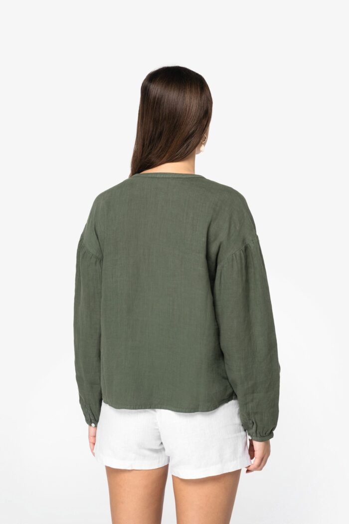 Blouse écoresponsable en lin femme – Image 5