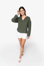 Blouse écoresponsable en lin femme – Image 2