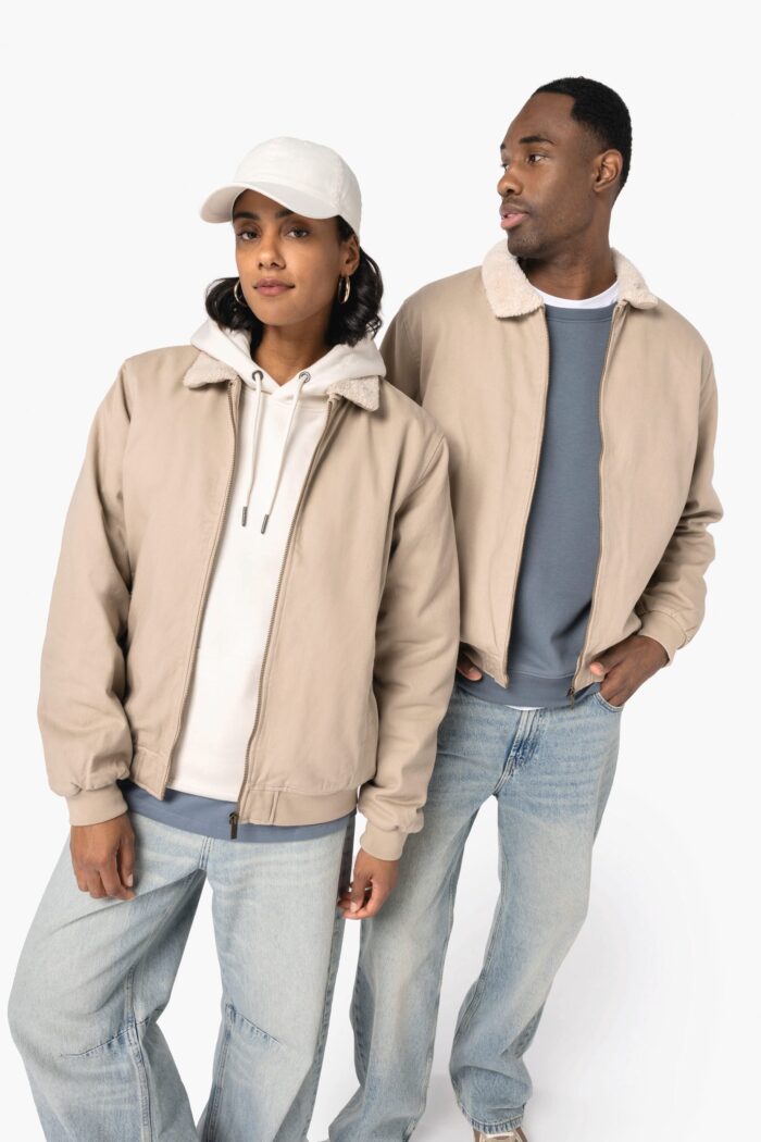 Veste écoresponsable col sherpa unisexe – Image 1