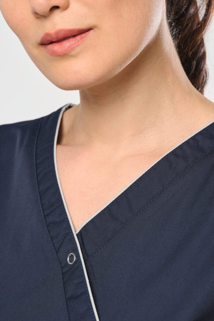 Blouse polycoton avec boutons-pression femme – Image 6