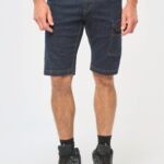 Bermuda denim multipoches homme